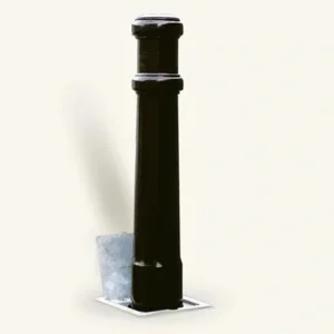 Rhino RT/SU5 Sunderland Ferrocast Bollard, Powder Coated Finish