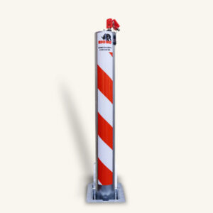 Rhino RT/R8 Heavy Duty Round Bollard, Galvanised / Height 670 mm