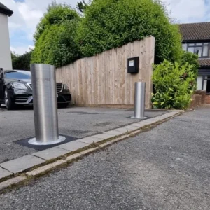 intellipost bollards in domestic driveway