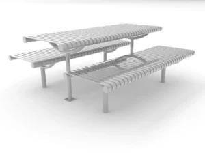 Ollerton M3 Contemporary Straight Stainless Steel Bench
