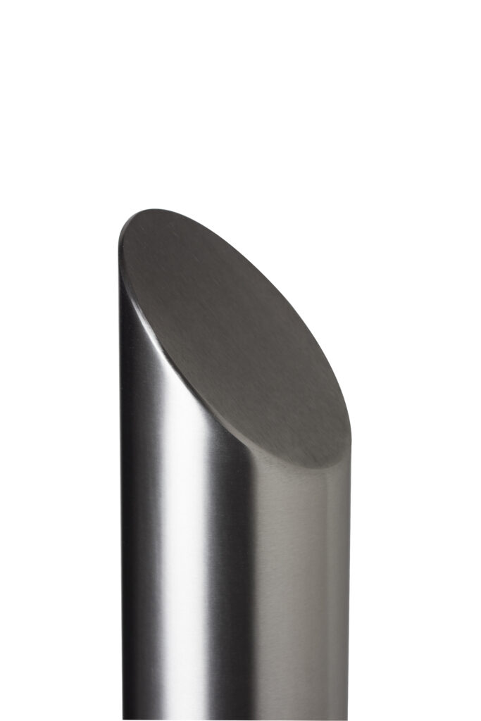 stainless steel mitre top bollard