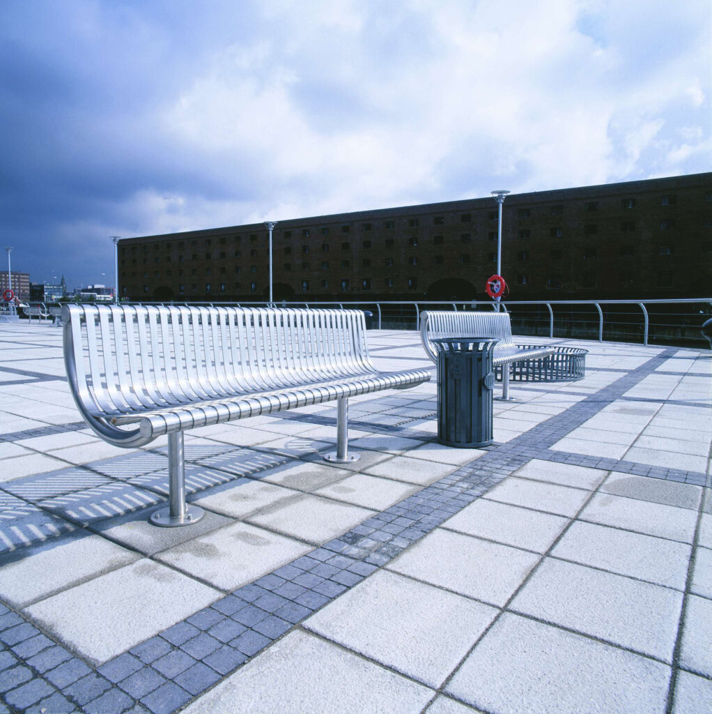 Ollerton M3 Contemporary Straight Stainless Steel Seat