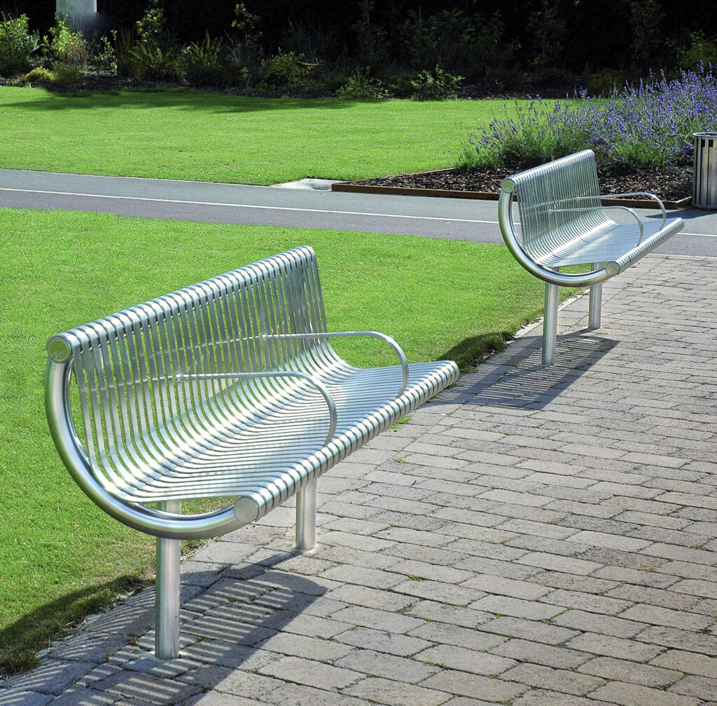 Ollerton M3 Contemporary Straight Stainless Steel Seat