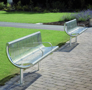 Ollerton M3 Contemporary Straight Stainless Steel Seat