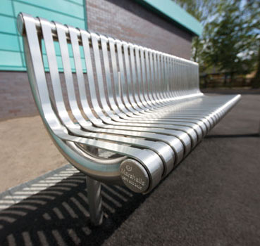 Ollerton M3 Contemporary Straight Stainless Steel Seat