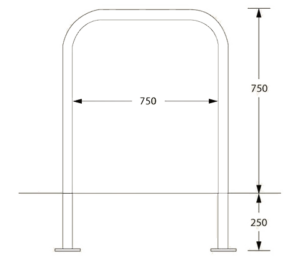 Ollerton Sheffield Steel Powder Coated Cycle Stand