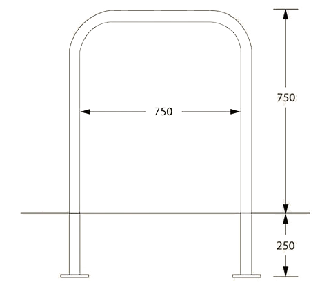 Ollerton Sheffield Steel Powder Coated Cycle Stand