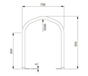 R10 Senior Galvanised Steel Cycle Rack 10